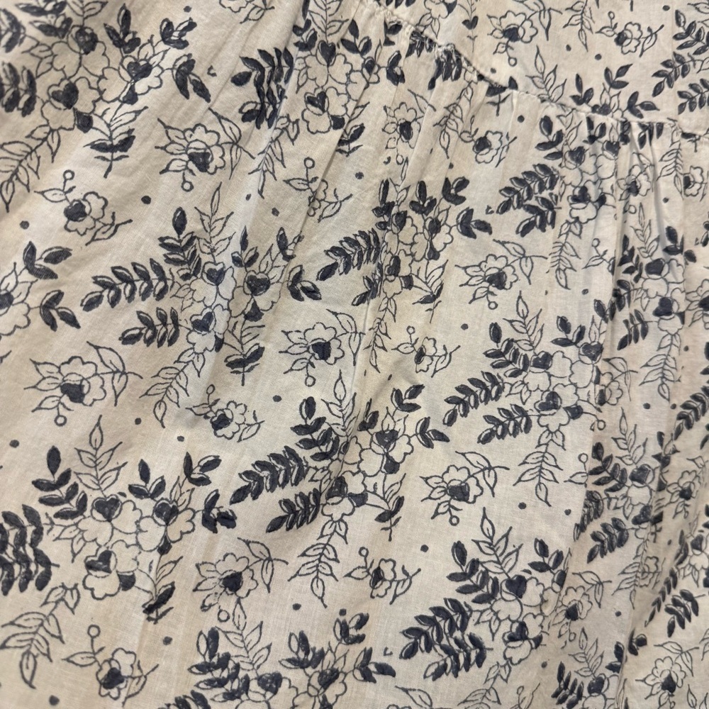 Cleobella Floral Tiered Midi Skirt Organic Cotton Boho XS - Picture 4 of 7